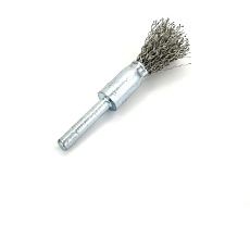 Щетка концевая EuroBrush 12 мм c хвостовиком 6 мм, ворс гофр нерж сталь 0.30 мм, до 18000 об/мин (код 13-083) EB-E12SS1