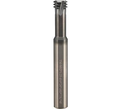 Резьбофреза твердосплавная BSKT 3-витковая М12 шаг 1.25мм AlTiSiN 10х24х75х10мм BSE008S037