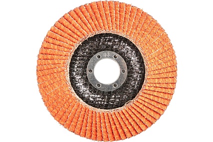 Круг лепестковый торцевой конический Tiger Abrasive SPECIAL CERAMICS керамика, 125x22 мм, P60 00-00001142