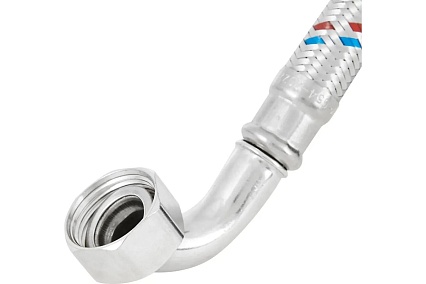 Подводка для воды ДТРД Гигант 60 см 1/2" г/г угл 6012ГГУ