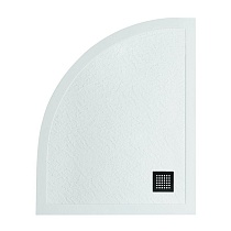 Поддон для душа BelBagno TRAY-MR-UNO-RH-120/90-550-35-W-R-NO 120x90 четверть круга, правый, накладка черный