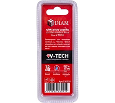 Сверло алмазное 12x35 мм, 1/4 HEX-E Extra Line V-TECH (в.спекание) Diam 320328