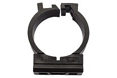 Держатель с фиксатором для труб Greenel D25 мм, черный, 50 шт. GE50182-05