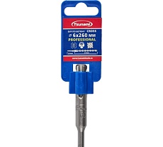 Бур по бетону Tsunami PROFESSIONAL Cross 6х260/210 мм, SDS-plus T10610300006260