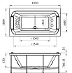 Акриловая ванна Радомир Хельга 185х100