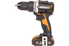 Ударная аккумуляторная дрель-шуруповерт Worx 60 Нм, 20 В, бесщеточная, 2 Ач x 2, ЗУ 2 А, кейс WX352
