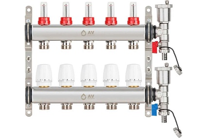 Коллекторная группа AV Engineering AVE136, 5 выходов, AVE13600105K
