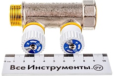 Распределительный коллектор STOUT 3/4, 2 отвода 3/4ЕК SMB 6851 343402 RG008S37R54H0Q