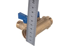 Коллектор Tiemme Nino НВ, 3/4&quot;, с кранами, 2 выхода, 1/2&quot;, Н 36 мм, синий 1820072