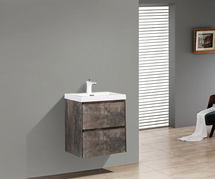 Тумба с раковиной BelBagno Pietra Mini 50 см, Stone