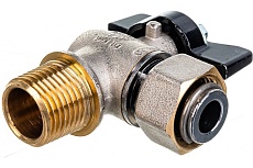 Шаровой угловой кран STOUT НР/накидная гайка 1/2x1/2 SVB-0010-000015 RG008T2PONKOO3