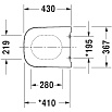 Крышка-сиденье Duravit Happy D.2 0064591300 с микролифтом, антацит/черный матовый