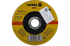 Диск отрезной по металлу (125х1х22 мм) Vorel 08631