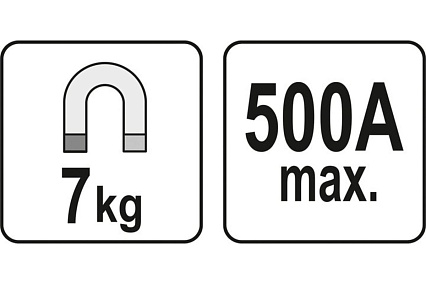 Сварочный магнитный заземляющий зажим 7 кг, 500А Yato YT-08625