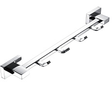 Крючок Belz B90215-4, планка 4 крючка, хром