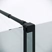 Душевая перегородка Niagara Nova NG-671-90BLACK 90x200 прозрачная, профиль черный матовый