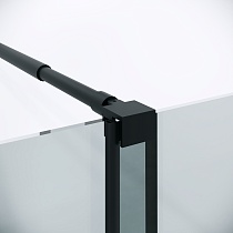 Душевая перегородка Niagara Nova NG-671-90BLACK 90x200 прозрачная, профиль черный матовый