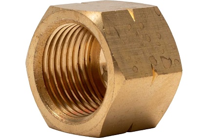 Гайка накидная 27, W21.8x1/14" (СП21.8) LH, латунь, 5 шт в упаковке Krass 2190600
