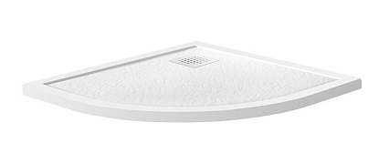 Поддон для душа BelBagno TRAY-MR-UNO-R-90-550-35-W-BO 90x90 белый, накладка белый