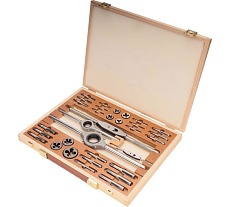 Набор метчиков и плашек Bucovice Tools BSW 1/8-1/2 115CrV3 34 предмета 311012