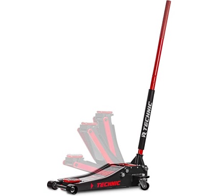 Домкрат подкатной низкого подхвата RUNTEC 3 т, 80-500 мм, усиленный, TECHNIC RT-PJL3T