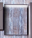 Зеркальный шкаф Бриклаер Кристалл 56 см ясень анкор темный (софт графит)