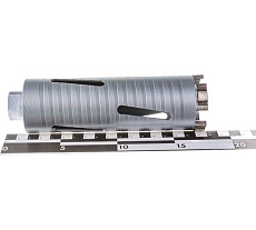 Коронка алмазная по бетону Laser Deep Drill (52х150 мм) Hilberg HD352