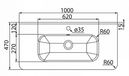 Тумба с раковиной Iddis Brick 100 см подвесная BRI10W1i95K, белый