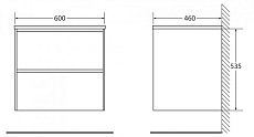 Мебель для ванной BelBagno Pietra 60 см, Polissandro