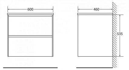 Мебель для ванной BelBagno Pietra 60 см, Polissandro