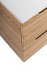 Тумба с раковиной BelBagno Etna 50 см, 2 ящика Rovere Bianco