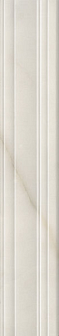 Бордюр Багет Kerama Marazzi Греппи белый 7.3х40 см, BLF001R