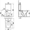 Чаша для унитаза Creavit Lara LR360-11KI00E-0000 красный