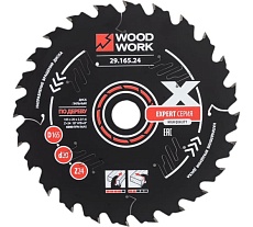 Диск пильный Эксперт 165x2.2/1.6x20 мм, Z=24, A=18° WOODWORK 29.165.24