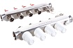 Коллекторный блок с расходомерами PRO AQUA 4 выхода, 280 мм, 1 x 3/4 V500MB.04b