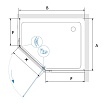 Душевой уголок RGW Passage PA-091B 80x90 прозрачное, черный 35089189-14