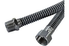 Газовый шланг Millennium подводка для газа, металлическая 1 м, 1/2 гайка/штуцер PGSM12100