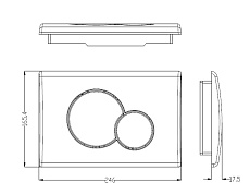 Комплект Weltwasser 10000010840 унитаз Merzbach 041 MT-BL + инсталляция Marberg 507 + кнопка Mar 507 RD