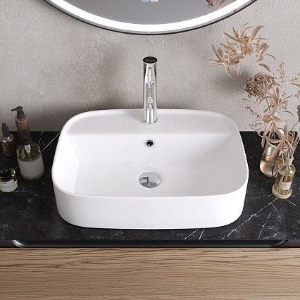 Раковина Cezares CZR-6616 55.5 см белый