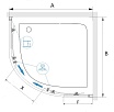 Душевой уголок RGW Classic CL-54B 90x90 прозрачное, черный