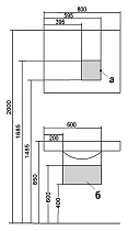 Мебель для ванной Акватон Отель 80