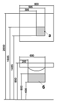 Мебель для ванной Акватон Отель 80