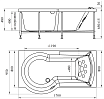 Акриловая ванна Радомир Валенсия 170х95 L/R