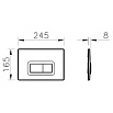 Подвесной унитаз VitrA Normus 9773B003-7202 комплект кнопка глянцевый хром