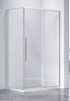 Душевой уголок Vincea Слим-Н (Slim-N) VSR-4SN9013CLBN 130x90 брашированный никель, стекло прозрачное