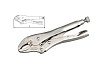 Универсальный зажим струбцины Hans 7" 175мм 1803-07