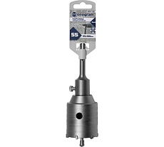 Коронка твердосплавная с адаптером по бетону Basis (55х50х160 мм; SDS-plus) MONOGRAM 089-168