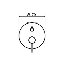 Смеситель для душа Plumberia IXO медь брашированная XO1901RS