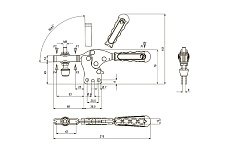 Горизонтальный механический прижим KUKAMET S112-3