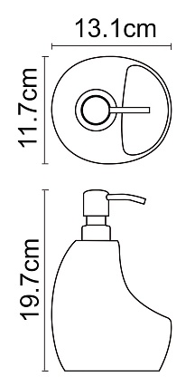 Дозатор жидкого мыла WasserKRAFT K-8099BLACK с емкостью для губки